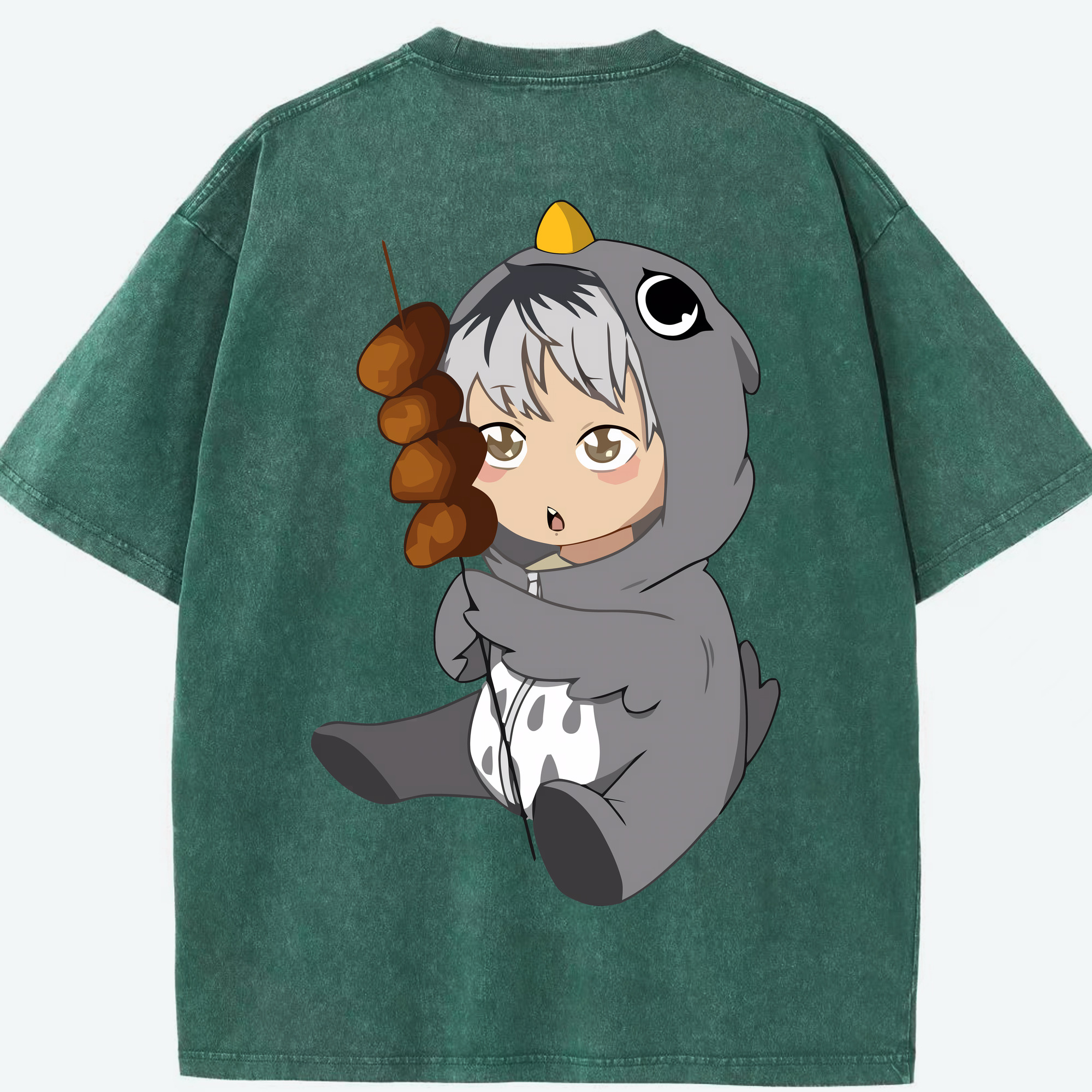（画像用） ハイキュー!! Haikyu!! 綿100% ヴィンテージ風 半袖Tシャツ（背面プリント）